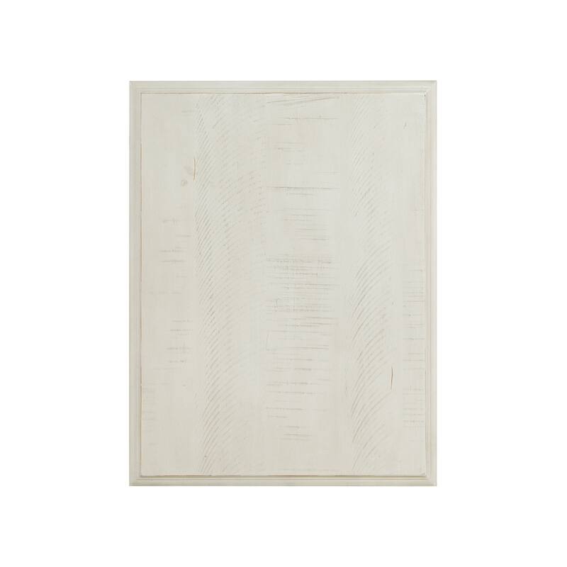 Magnussen Home Newport Alabaster Chairside End Table - 18''W x 24''D x 24''H