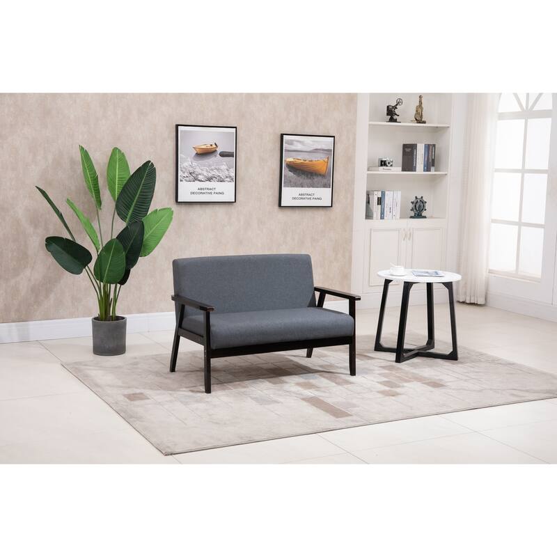 45" Dark Gray Loveseat