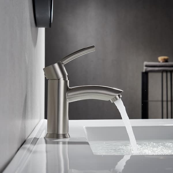 slide 6 of 6, Bliss Single-Handle Basin Bathroom Faucet Silver