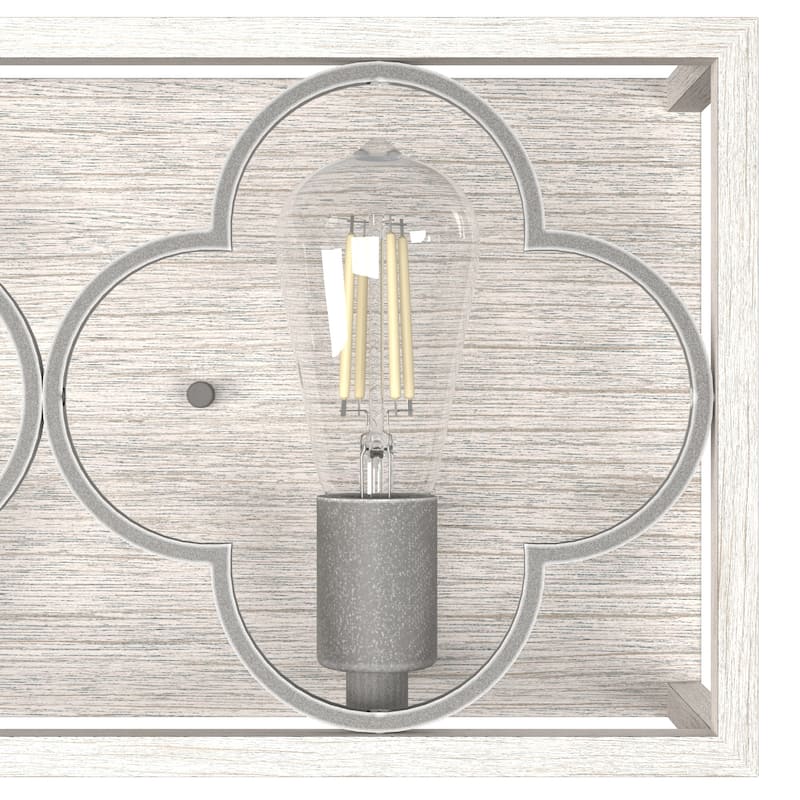 Hunter Gablecrest 3-Light Bathroom Vanity Wall Light - Modern Farmhouse, Transitional - Damp Rated!