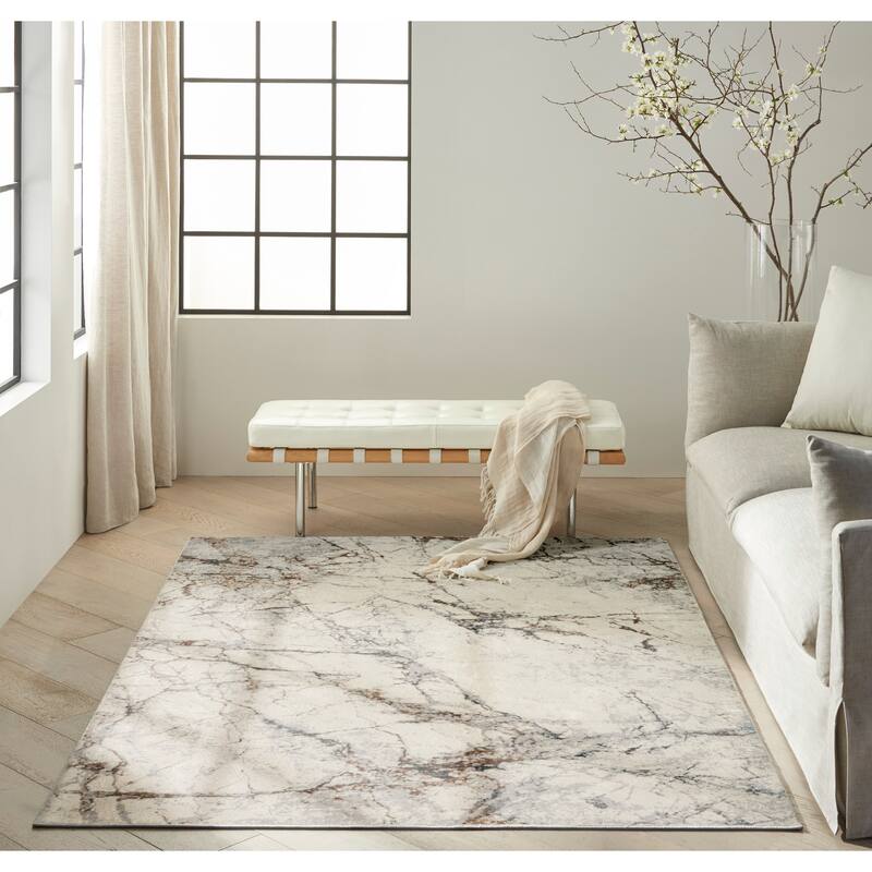 Calvin Klein CK073 Compass Indoor only Ivory Modern Area Rug
