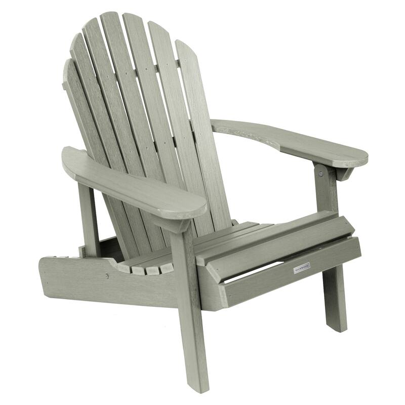Eco-friendly Synthetic Wood Folding and Reclining Adirondack Chair - Eucalyptus