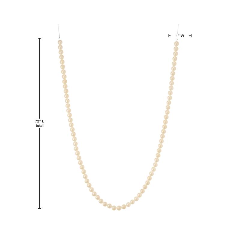 72" Pearl String Garland - Ivory - 72