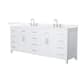 Option White / White Quartz Top / Brushed Nickel Hardware