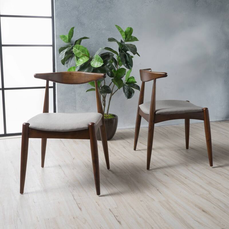 Francie Mid-Century Modern Dining Chairs (Set of 2)