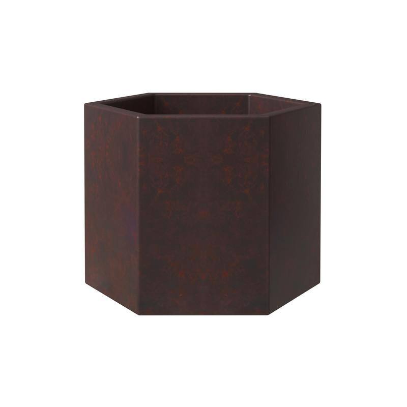 Thicket Hexagonal Lightweight Urn Fiberstone MgO Planter Pot with Drainage for Indoor Outdoor Home Office Porch Yard Garden