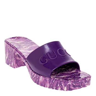 Gucci Slide Sandal with Gucci Logo - 36