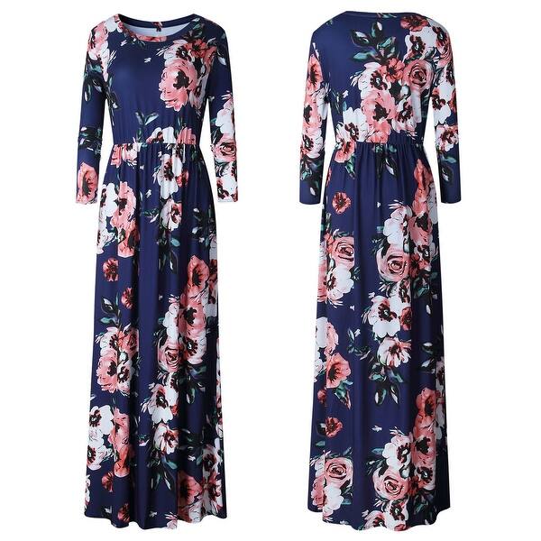 Shop Floral Maxi Dress In Plus Size To 3xl Overstock 21694868