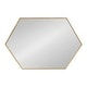 preview thumbnail 82 of 90, Kate and Laurel Rhodes Framed Mid-century Hexagonal Wall Mirror