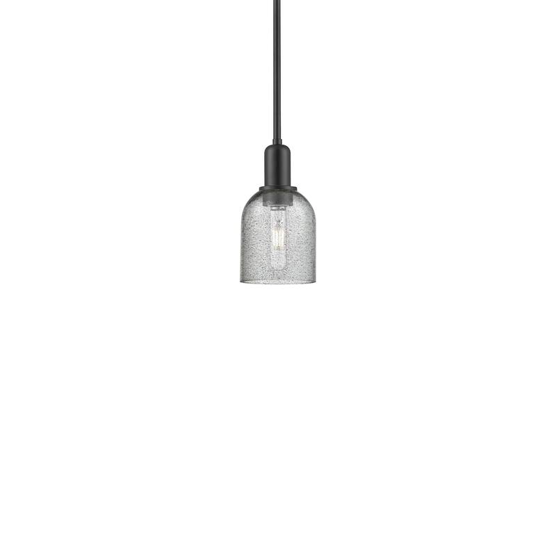 Innovations Lighting 716-1S-10-5 Caledonia Pendant Caledonia 5" Wide - Matte Black / Charcoal