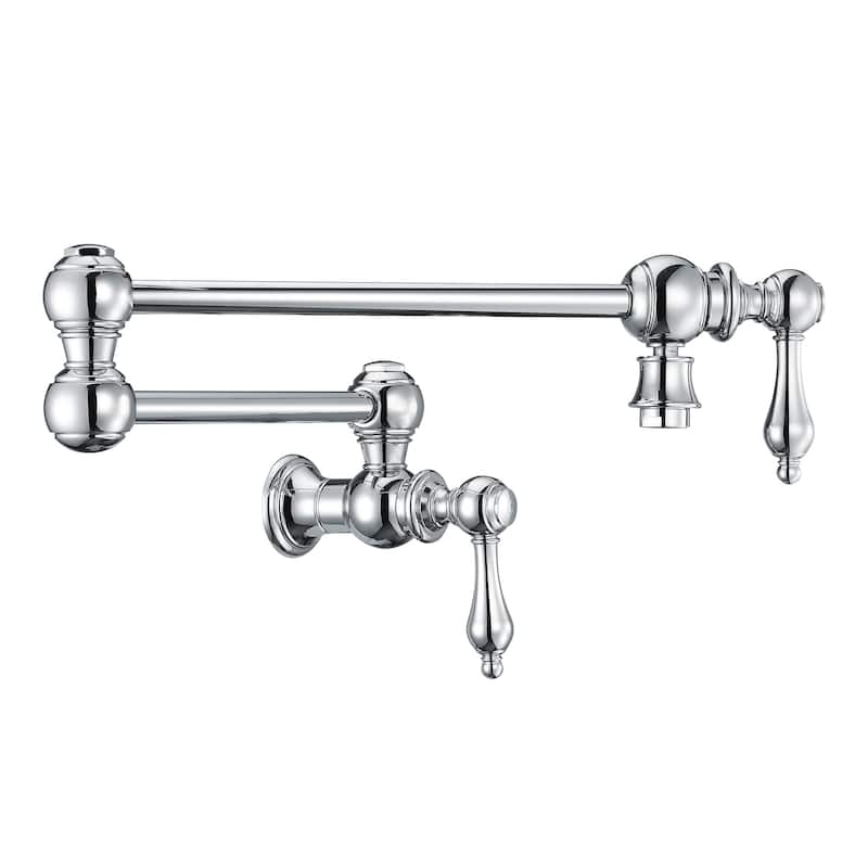 Whitehaus WHKPFLV3-9550-NT Vintage III Plus 1.8 GPM Wall Mounted - Polished Chrome