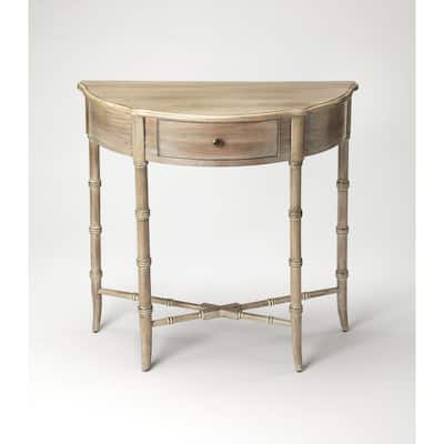 Skilling Demilune Wood Console Table