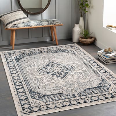 Livabliss Edgar Traditional Machine Washable Area Rug