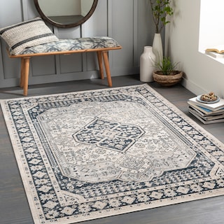 Livabliss Edgar Traditional Machine Washable Area Rug
