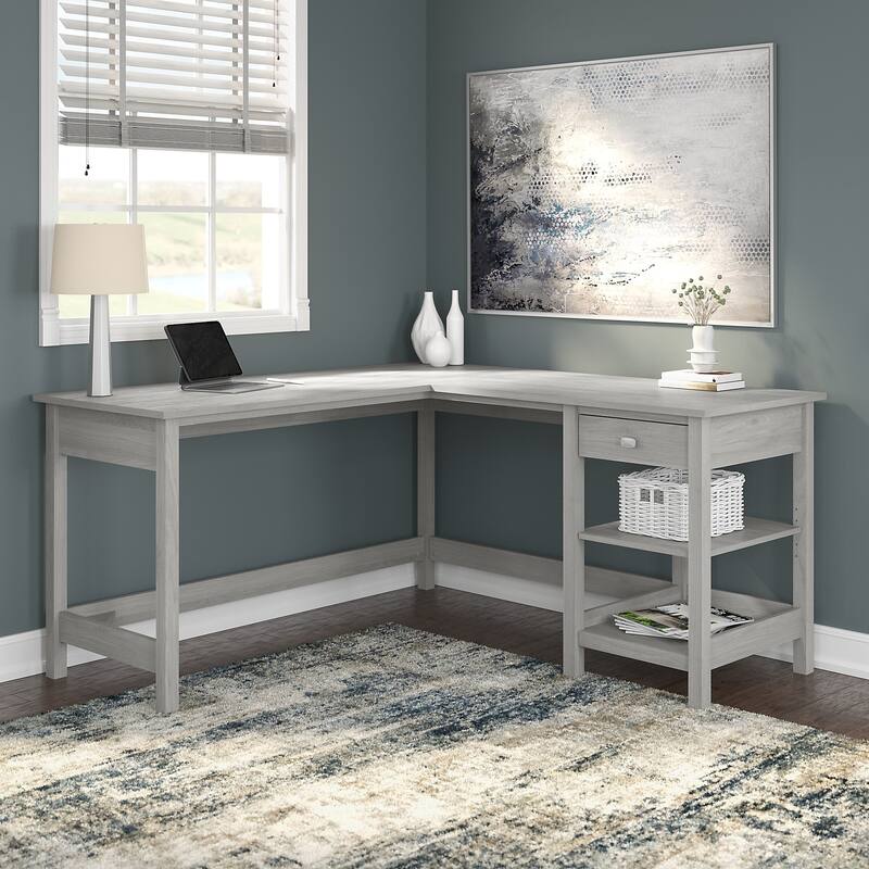 Broadview 60W L Shaped Computer Desk with Storage by Bush Furniture