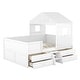 preview thumbnail 12 of 24, Full House Loft Bed with Drawers - Efficient Under-Bed Storage