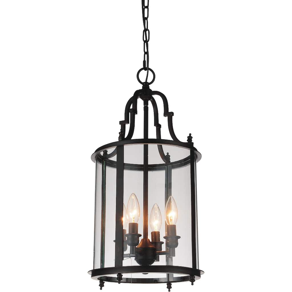 Desire 4 Light Oil Rubbed Bronze Drum Shade Mini Pendant - Oil Rubbed Bronze