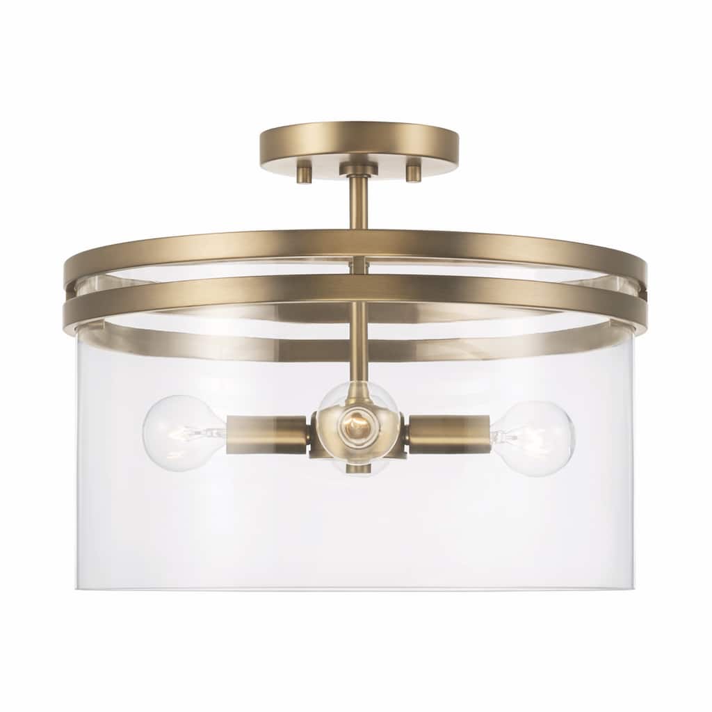 Fuller 4-light Convertible Semi-Flush/ Pendant