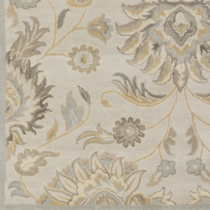 Patchway Handmade Classic Floral Wool Area Rug