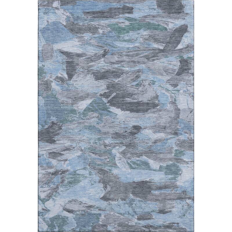 Premium Washable Super Soft Contemporary Brushstrokes Mayfield Rug