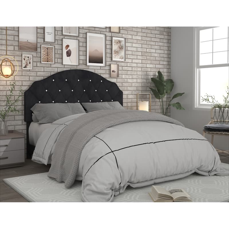 Evelina Upholstered Headboard - Black - King