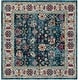 preview thumbnail 27 of 48, SAFAVIEH Savannah Wenda Boho Oriental Polyester Rug 7' Square - Navy/Blue - Square