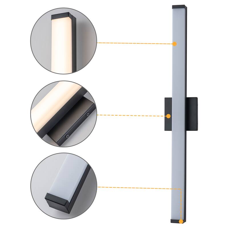 C Cattleya LED Vanity Bar Light Indoor Wall Sconce with Acrylic Shade