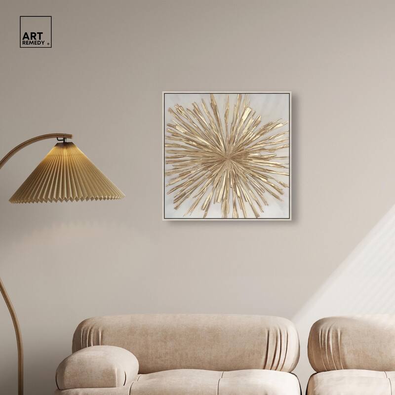 Golden Zenith Canvas by Art Remedy