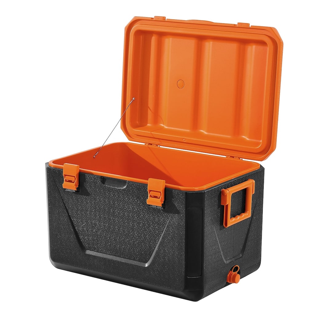 Portable Cooler 63QT with Cup Holder Insulated Hard Cooler for Outdoor - 24.2 x 16.5 x 16.3 in