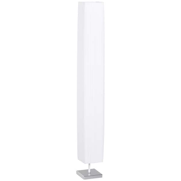 HomCom 48-in. Modern White Freestanding Rectangular Floor Lamp - Bed ...