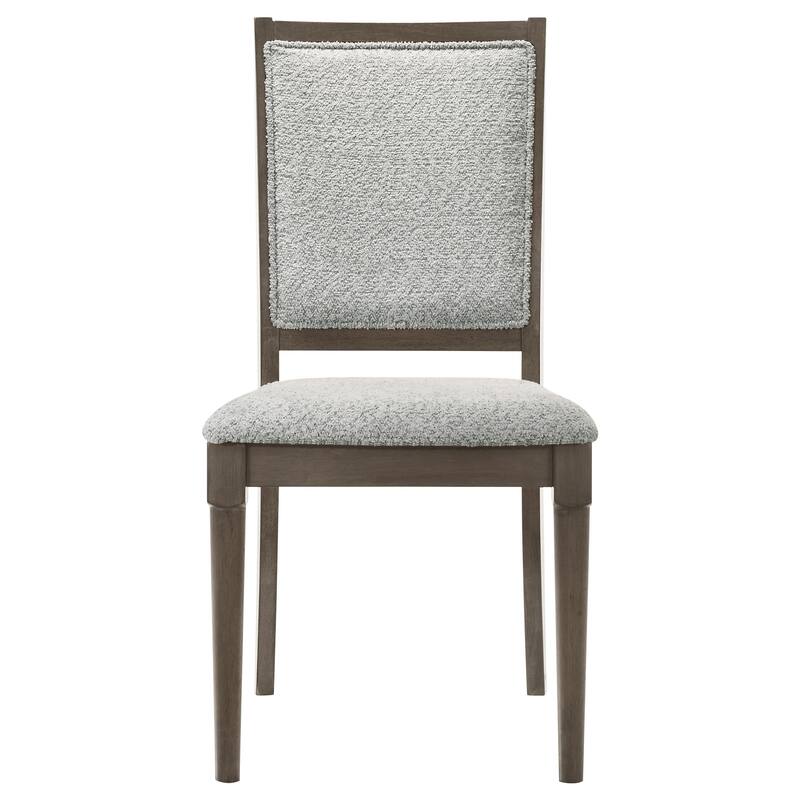 Perkins Dark Brown Upholstered Dining Side Chair (Set of 2)