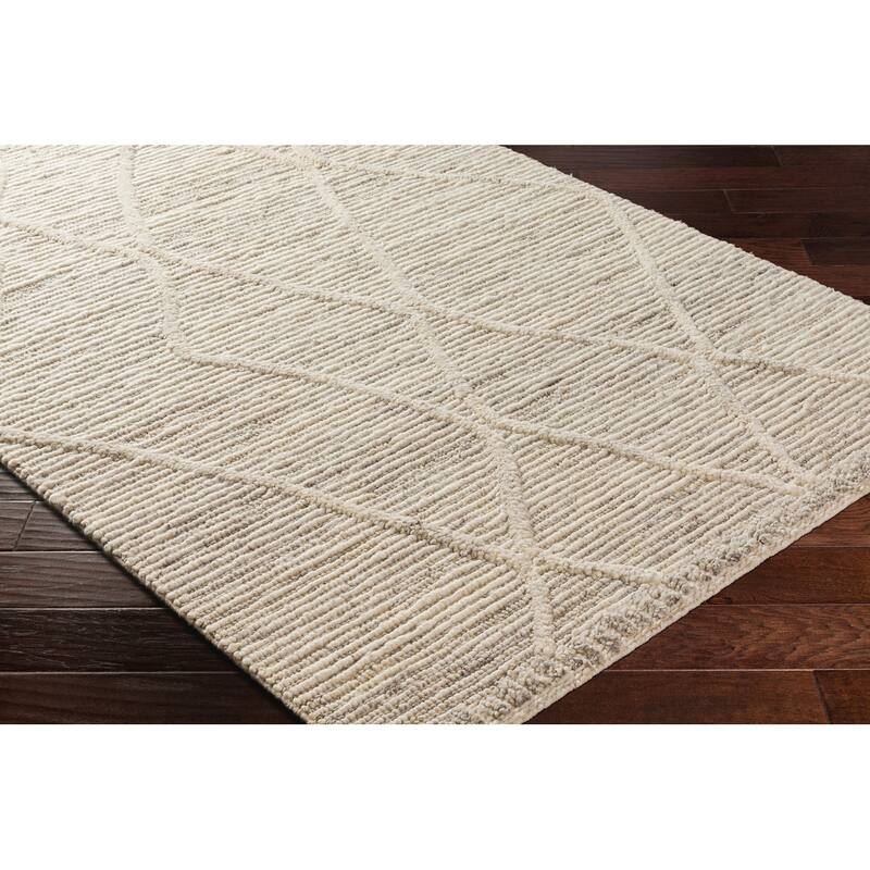 Akida Handmade Boho Farmhouse Wool Area Rug