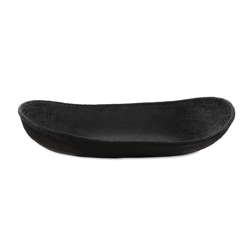 Uttermost Ember Weave Indoor-Outdoor Oblong Bowl - 23.00" W x 4.75" H x 13.75" D