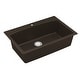 preview thumbnail 43 of 65, Karran Drop-In Quartz 33 in. 1-Hole Single Bowl Kitchen Sink Kit