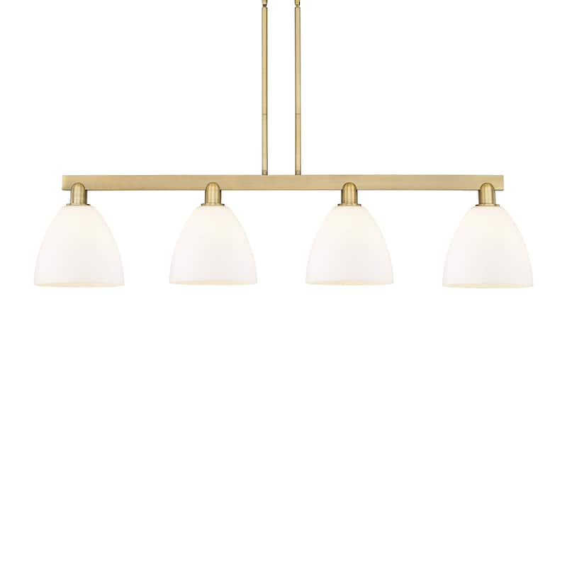 Innovations Lighting 716-4I-13-52 Bristol Linear Bristol 4 Light 52" - Brushed Brass / Matte White
