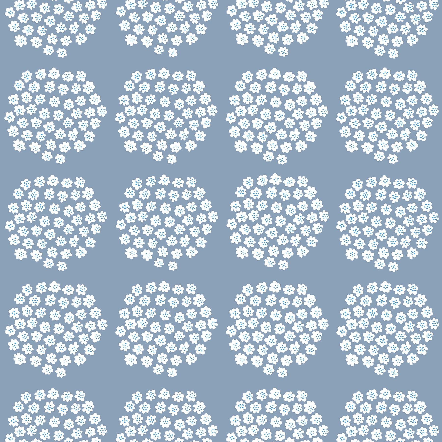 Marimekko Blue Puketti Peel & Stick Wallpaper