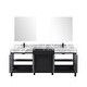 preview thumbnail 15 of 157, Lexora Zilara Bathroom Vanity Complete Set in Black and Grey with Faucet