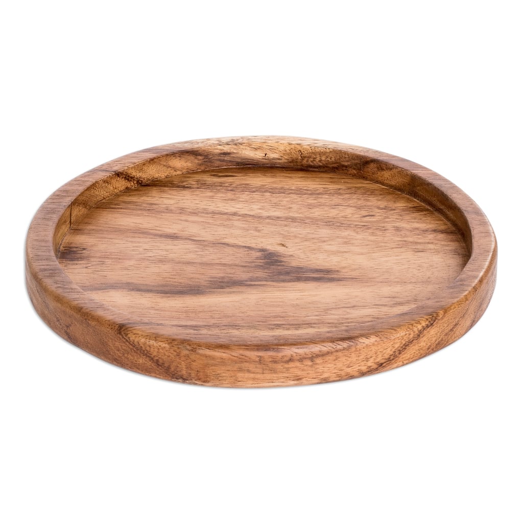 Novica Handmade Little Pleasures Wood Snack Plate