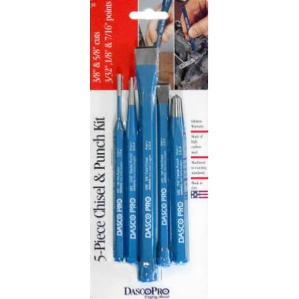 Dasco Pro 11 Roll Pin Punch Kit 6 Piece