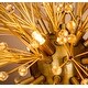 preview thumbnail 3 of 6, Modern 6-Light Glowworm Firefly Sputnik Crystal Globe Chandelier In Antique Gold