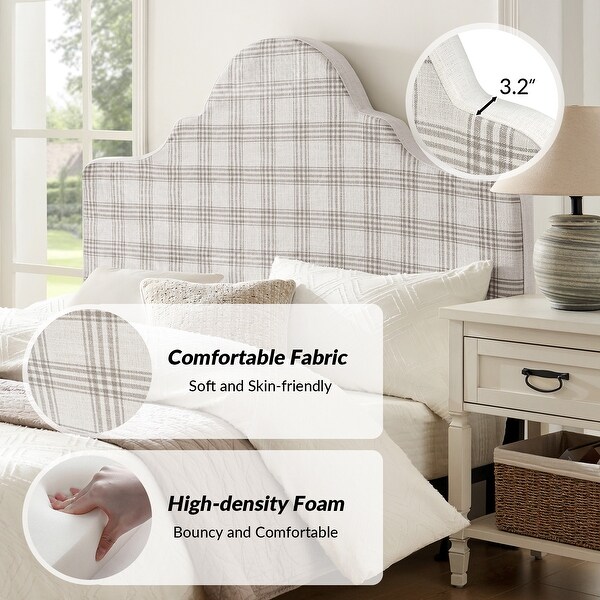 かわいい新作 Erlina Traditional Slipcovered Upholstered Headboard with タイムセール