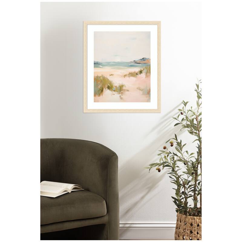 Kate and Laurel Tranquil Landscape V expansion by Amy Lighthall Framed Wall Art Print