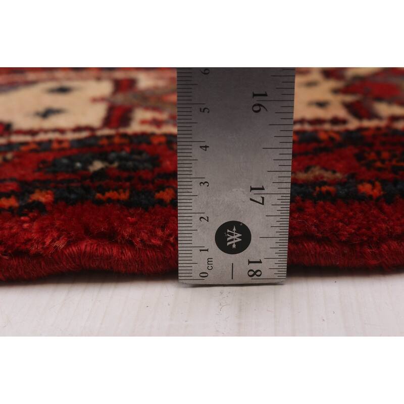 ECARPETGALLERY Hand-knotted Anatolian Vintage Navy, Red Wool Rug - 4'6 x 7'7