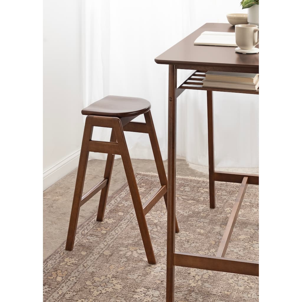 Kate and Laurel Morreau Wood Bar Stool - 17x20x29