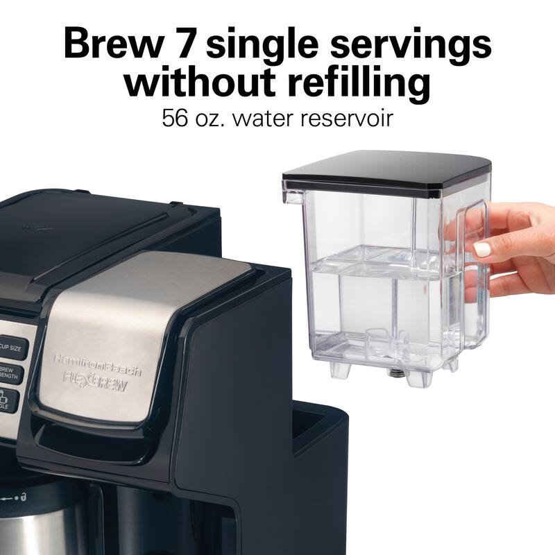 Hamilton Beach FlexBrew Trio Coffee Maker with 12 Cup Thermal Carafe