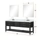 preview thumbnail 14 of 40, Lexora Norwalk Bath Vanity, Carrara Marble Top, Faucet Set, and Mirror
