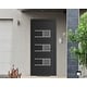 preview thumbnail 2 of 35, VDOMDOORS Manux 8933 | Front Door Exterior Door | Steel | Frame & Hardware Included | 18x80, Matte Black Entry Door