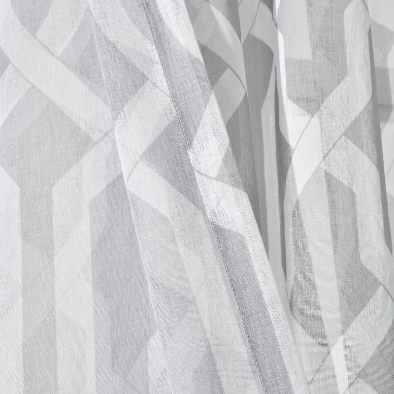 Lush Decor Edward Trellis Sheer Window Curtain Panel Pair - 84" x 52"