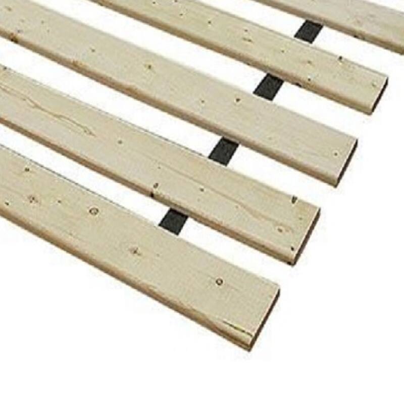 Queen Size Solid Wood Bed Slats with Fabric Strap Support