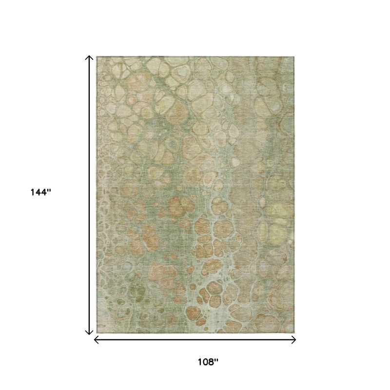 HomeRoots Abstract Transitional Rectangle Outdoor Rug
